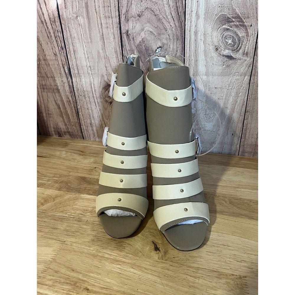 NWOB Bumper Stiletto Heels 4” Size 8 Beige - Picture 3 of 8